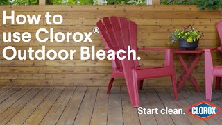How To Use Outdoor Bleach Cleaning Tips