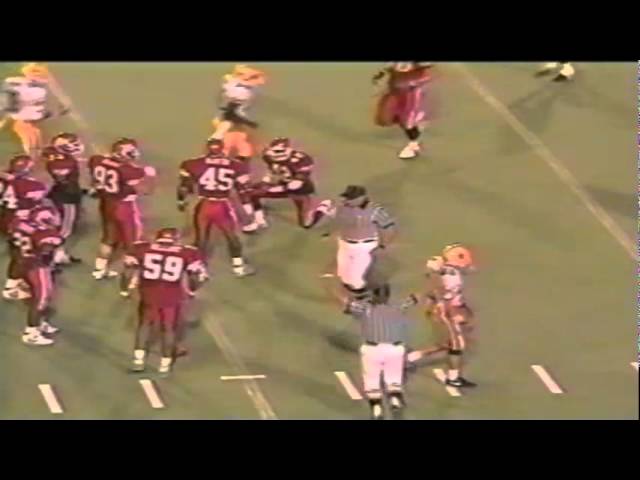 Oregon FB Juan Shedrick 14 yard run vs. Utah 9-21-1991
