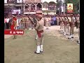 Police offers gun salute to SI Amitabha Malik, who was killed in Darjeeling during operati