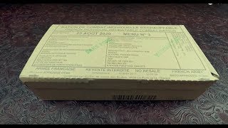 2017 French RCIR Combat Ration Review Menu 3 Lamb And Chicken Tabbouleh