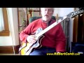 Mike Irish On His Conti Archtop Jazz Guitar