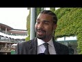David Haye and Tom Daley at Wimbledon 2014