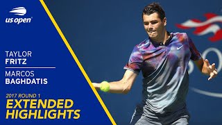 Taylor Fritz vs Marcos Baghdatis Extended Highlights | 2017 US Open Round 1