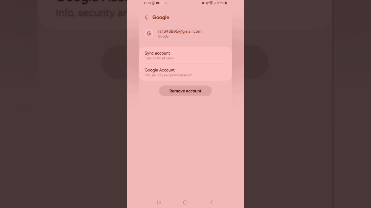 how to remove gmail account from android phone #tech how to remove gmail account from android phone #tech