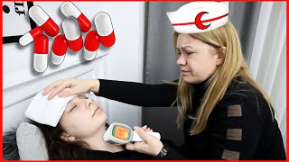 Bi̇r Gün Boyunca Esi̇lanin Bakicisi Oldum Esila Hastalandı Günlük Vlog