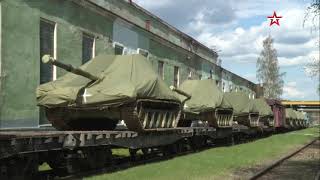 Uralvagonzavod Sent A Train Of The Latest T-90M Tanks To The Russian Troops In Ukraine