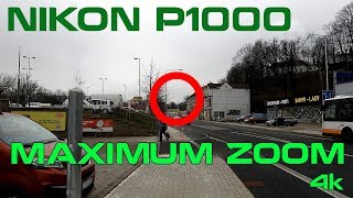 Nikon Coolpix P1000 Zoom test 125x Optical + digital 4k