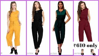 Amishi Elegant Rayon Solid Women's Jumpsuits l Under ₹619 l Phulkari fashion l Fashion hub
