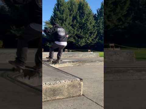 Smith Grind around the bend #skateboarding