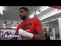 Amir Khan talks about the sparring he's getting in LA EsNews Boxing