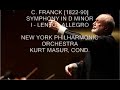 Kurt Masur conducts Cesar Franck - Symphony in D minor