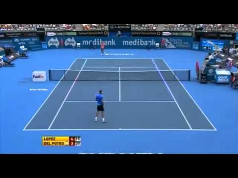 ロペス vs Del Potro ATP Sydney 2011 ハイライト