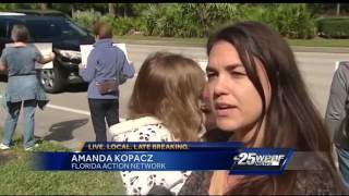 Dozens Gather Outside Senator Marco Rubios Office Asking For Change