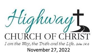 Sunday Morning Worship - November 27, 2022