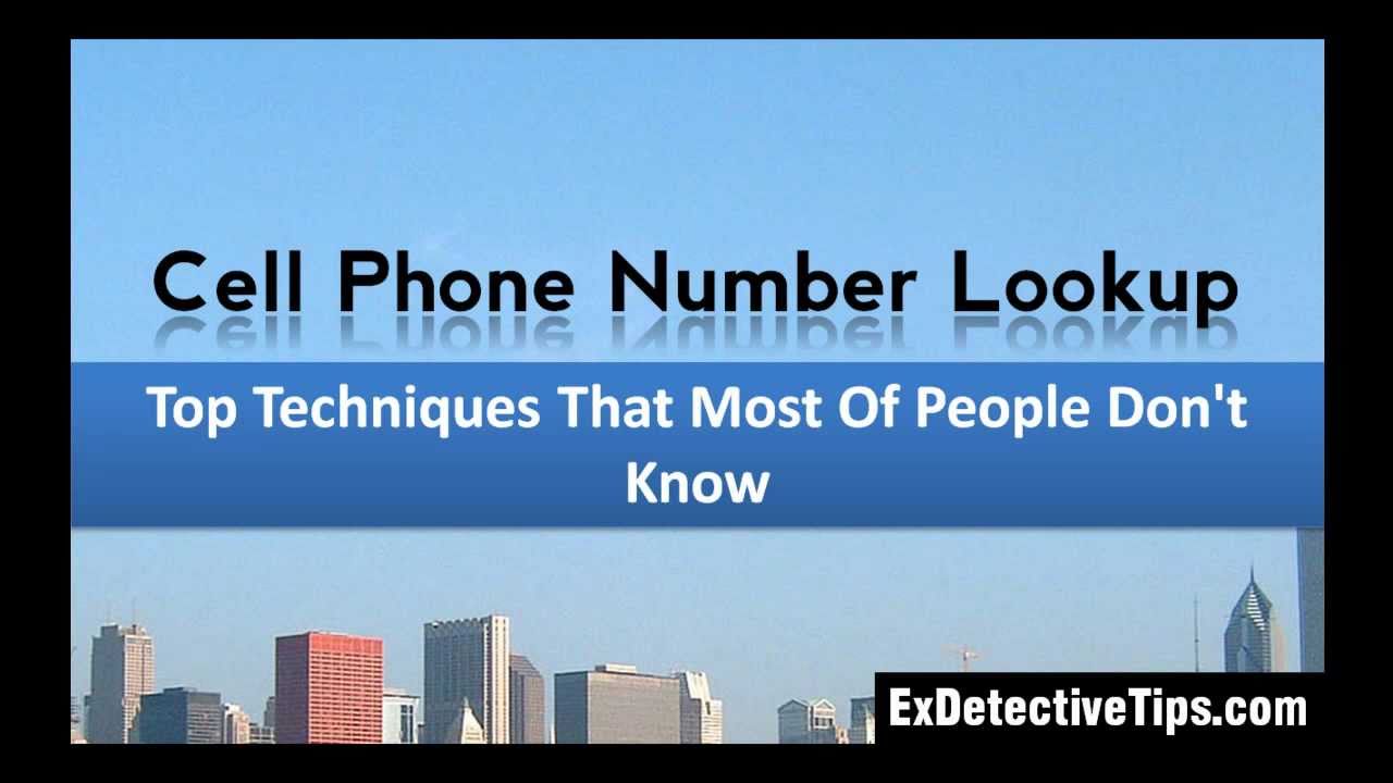 Cell Phone Number Lookup - Top Techniques by ExDetective - YouTube