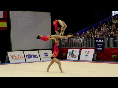 FIG Acro World Cup 2013 Maia - POR W3 Sen Balance - Leonor, Barbara and Daniela