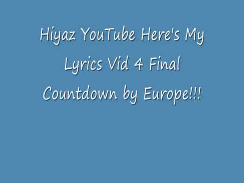 The Final Countdown Lyrics!