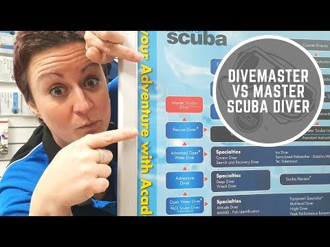 AOS Edu 41 Padi Divemaster vs Master Scuba Diver