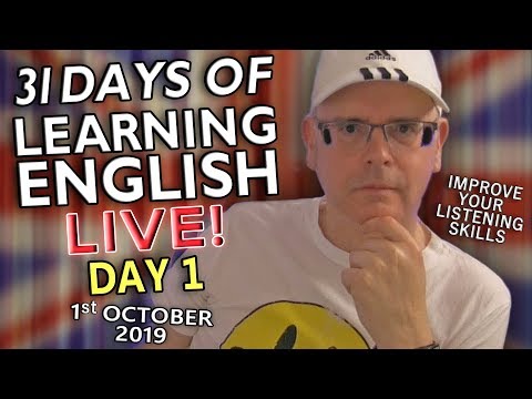 31 Days of Learning English - Day 1 - Hi Everybody! It's time to improve your English - introduction