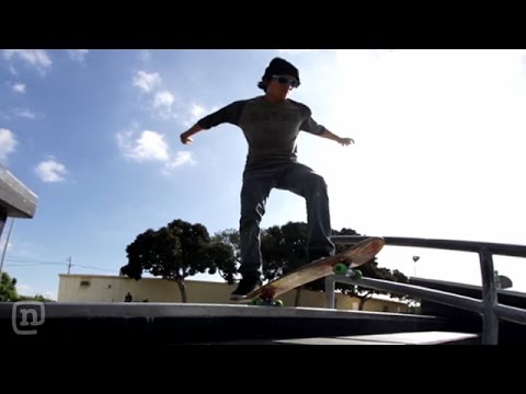 Crazy Skateboarding Trick w/ Angel Munoz on NKA Project