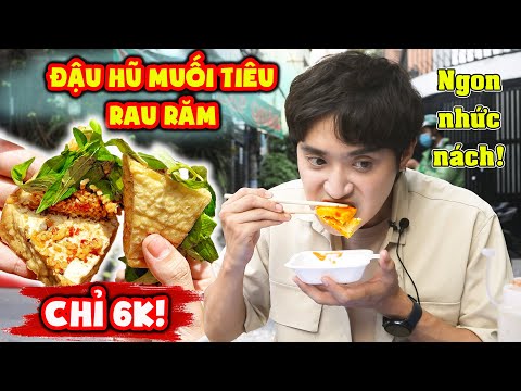 Ẩm thực Việt Nam bá đạo ở điểm này... Đậu hũ muối tiêu rau răm chất như nước cất ở Sài Gòn!!
