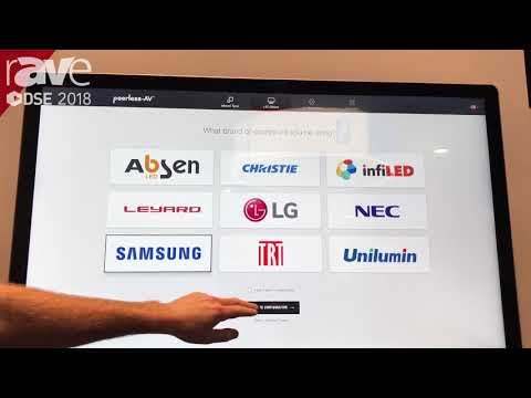 DSE 2018: Peerless-AV Demos Its New LED Wall Mount Configurator