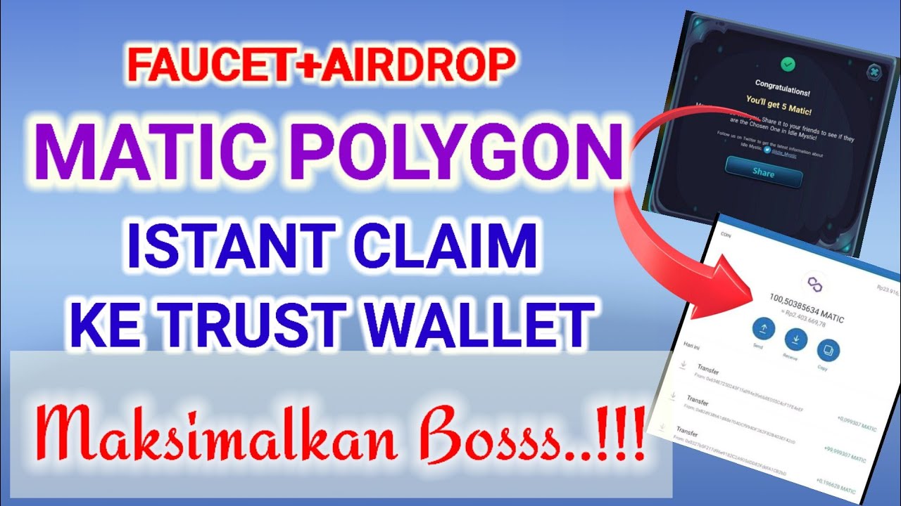 Faucet Matic Polygon Instant Landing Ke Trust Wallet | Claim Now..!!!