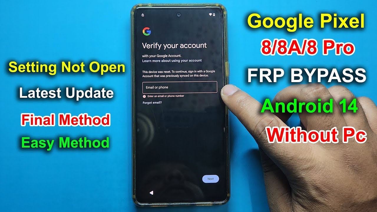 Final Method Google Pixel 8 Pro FRP Bypass Android 14/15 Final Method Google Pixel 8 Pro FRP Bypass Android 14/15