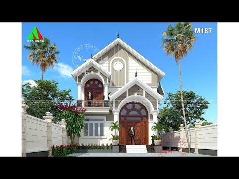 Mẫu biệt thự 2 tầng, mái thái 8m x 17m đẹp nhất Việt Nam
