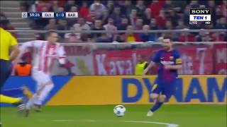 Kostas Fortounis vs Messi  |Olympiakos vs Barcelona|