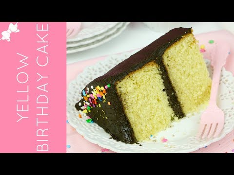 VIDEO : how to make the best homemade yellow cake from scratch with chocolate frosting  // lindsay ann bakes - recipe: http://www.lindsayannbakes.com/2017/06/video-best-recipe: http://www.lindsayannbakes.com/2017/06/video-best-yellow-birt ...