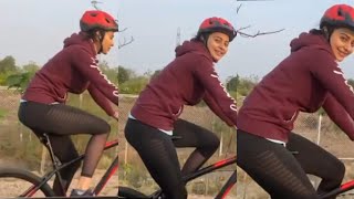 Rakul Preet Singh Cycling Fitness