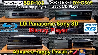 Lg, Panasonic, Sony 3D Blu-Ray Player Oppo Bdp-103 High-End Blu-Ray & Onkyo Dx-C309 Cd Player