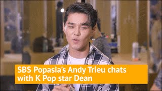 K-pop singer DEAN hanging backstage with Andy Trieu!