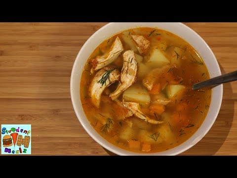 VIDEO : spicy chicken soup recipe - welcome to student mealz! how to makewelcome to student mealz! how to makechicken soup? well today we're going to tell you just that ;p == ingredients == - 2 ...