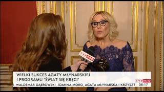 Agata Młynarska - Osobowość Roku 2013 Tvp Info, 30.03.2014