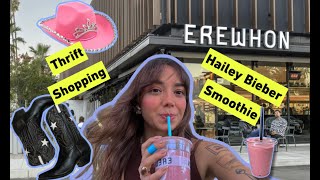Hailey Bieberın Smoothiesini Denedim Erewhon, Thrift Shopping Vlog
