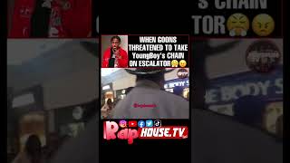 When Goons Threatened Nba Youngboy To Take His Chain On The Escalator He Was Not Havin It