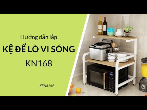 Hướng dẫn lắp kệ để lò vi sóng đa năng KN168 KENA