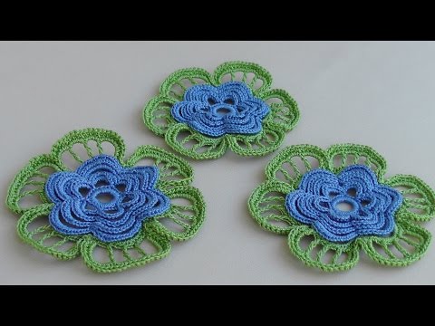 Как связать крючком листочек для цветка Как связать крючком листочек для цветка