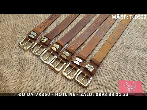 Thắt Lưng Da Bò Sáp Khóa Đồng TLDS02