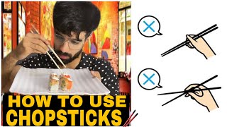 How to use CHOPSTICKS🥢 #shorts #comedy