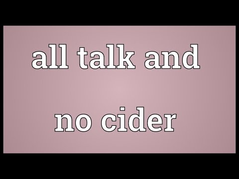 Header of All Talk and No Cider