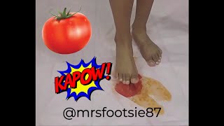 Feet Crushing Tomato