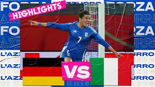 Highlights Germania-Italia 1-2 Femminile Amichevole