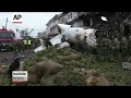 Raw: Cargo Plane Crashes After Takeoff, 4 Dead