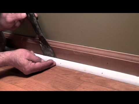 How to safely remove quarter round trim without damaging anything.