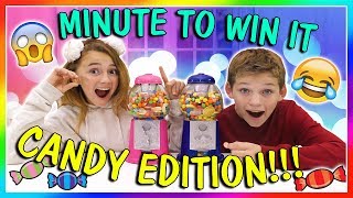 MINUTE TO WIN IT | CANDY EDITION | We Are The Davises