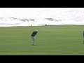 Greg Chalmers strikes a great approach shot to set up birdie at AT&T Pebble Beach