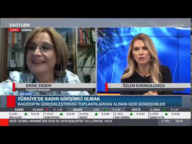 KAGİDER Başkanı Emine Erdem - Ekotürk Tv